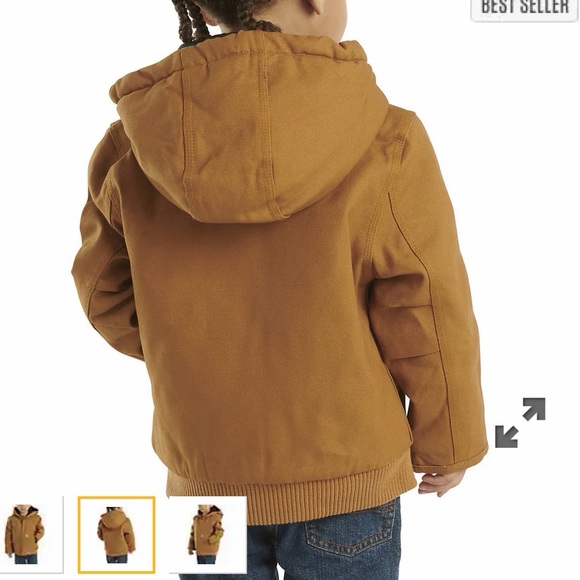 Carhartt Kids hooded insulated active Jac jacket - Picture 2 of 7